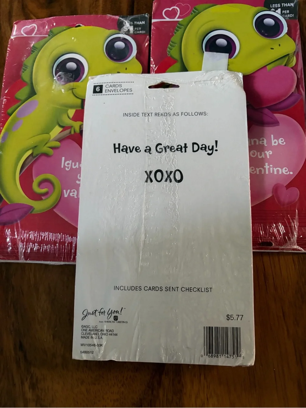 I tags Children’s Valentines Cards - 3 unopened packs